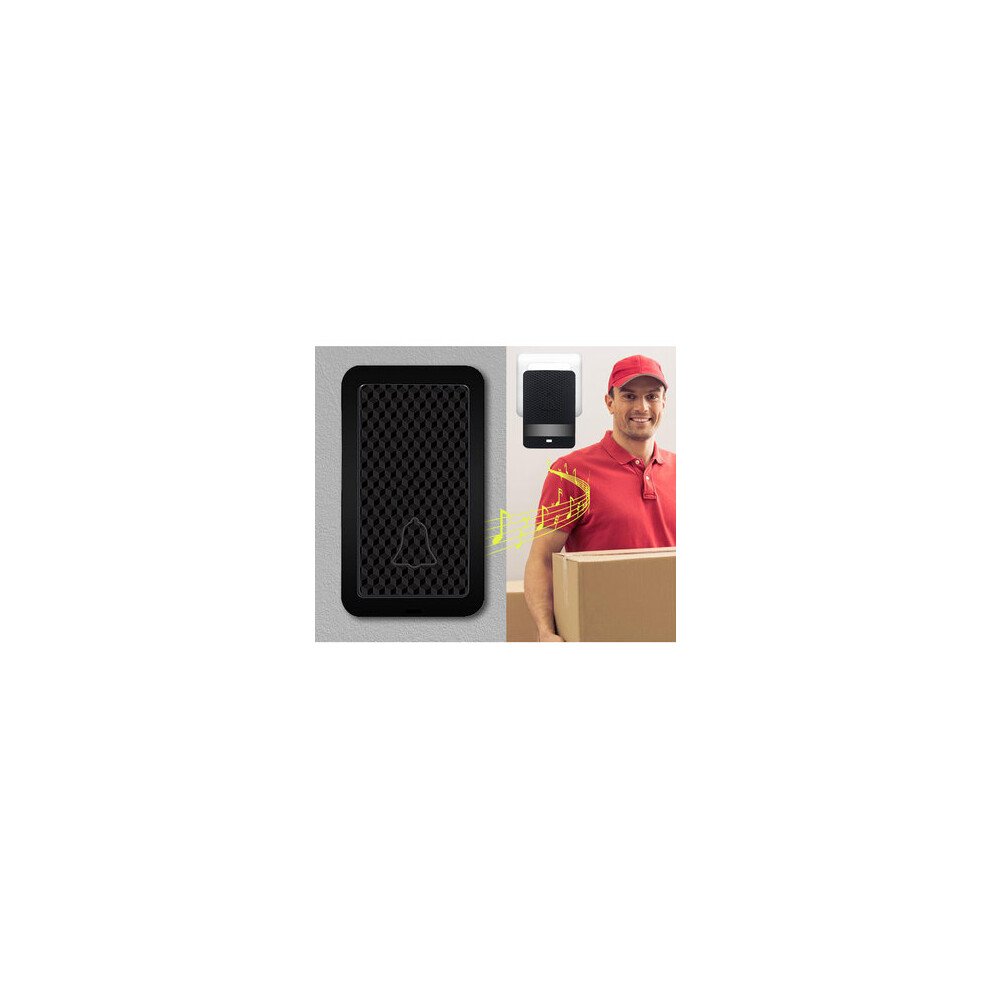28 Chimes Wireless Doorbell Ip68 Waterproof Remote Control Receiver Led Flash 4151093687053