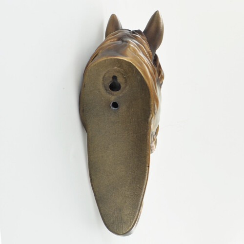 Bronze Effect Large Wall Coat Hook | Horse 2