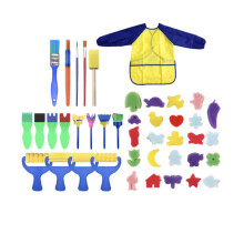 42Pcs DIY Child Painting Tool Kit Roller Mold Sponge Educational Drawing Toys Gift