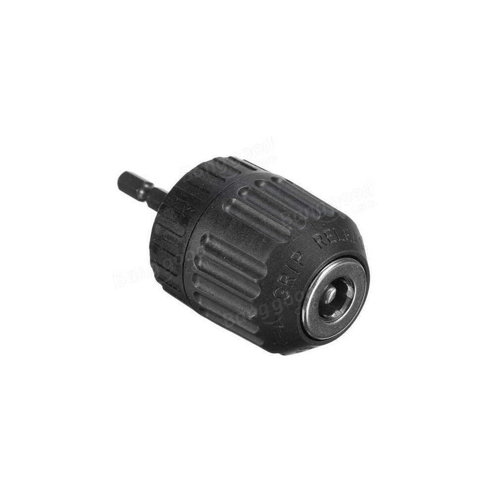 0.8-10Mm 3/8 Inch 24Unf Keyless Drill Chuck Adapter 1/4 Inch Hex Shank Keyless Chuck Driver 8651951789234