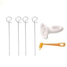 1pc 3 string Rotate Potato Slicer Stainless Steel And Plastic Twisted Potato Slice Cutter Spiral DIY Manual Creative