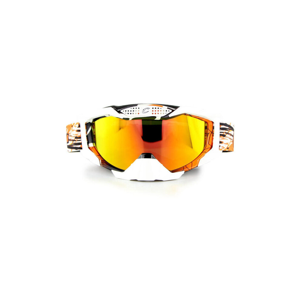 Cross-Country Motorcycle Helmet Goggles Riding Glasses Ski Goggles Colour Orange 5202984943358