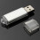 2PCS 128MB USB 2.0 Flash Drive Candy Silver Memory Storage U Disk 2