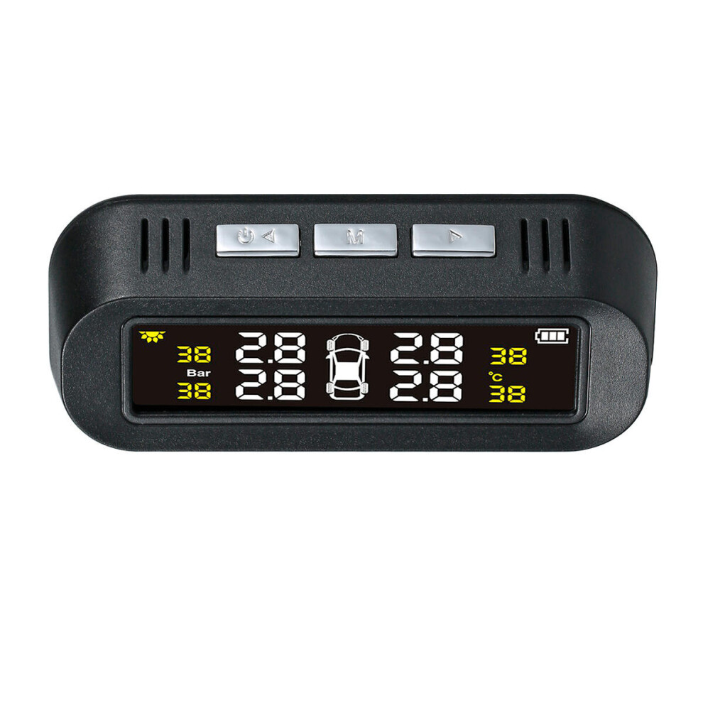 External Solar Voice Tire Pressure Monitoring System Usb Pressure Detector Monitor Built-In Sensor 840079078094