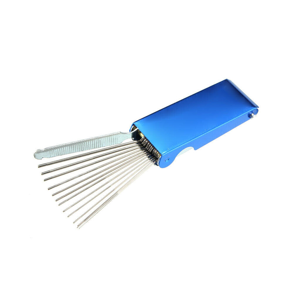 Motorcycle Atv Carburetor Carb Dirt Deposit Remove Jet Cleaning Tool Blue 840079327581