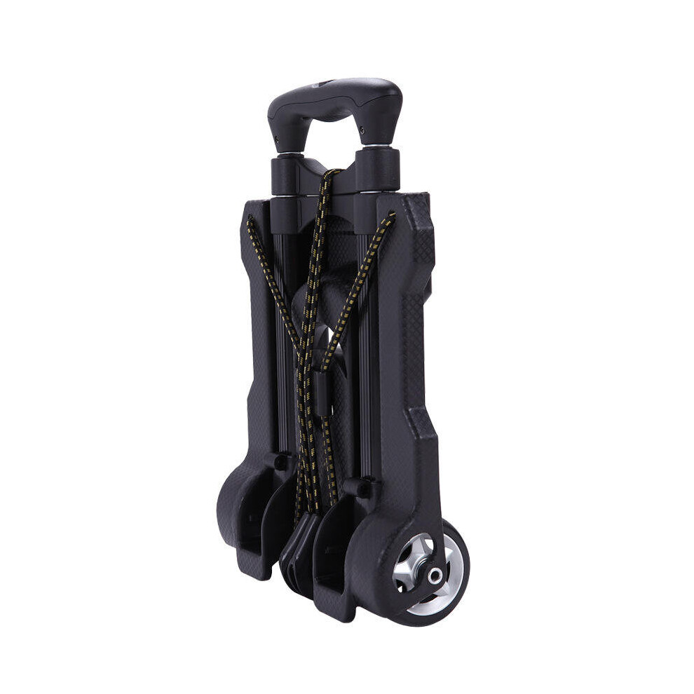 Folding Small Pull Cart Portable Camping Luggage Trolley Cart Adjustable Shopping Cart 840079137517
