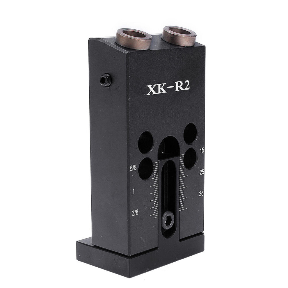 Xk-R2 Aluminum Alloy Pocket Hole Jig Set 9.5Mm Oblique Hole Positioner Woodworking Locator 6901722573657