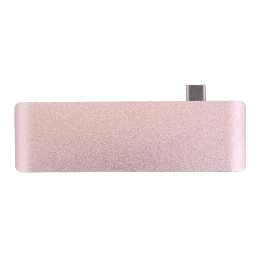Multifunction Usb Hub Type-C To Type-C Usb 3.0 2Ports Tf Sd Card Reader For Laptop Pc Rose Gold 4151093617449