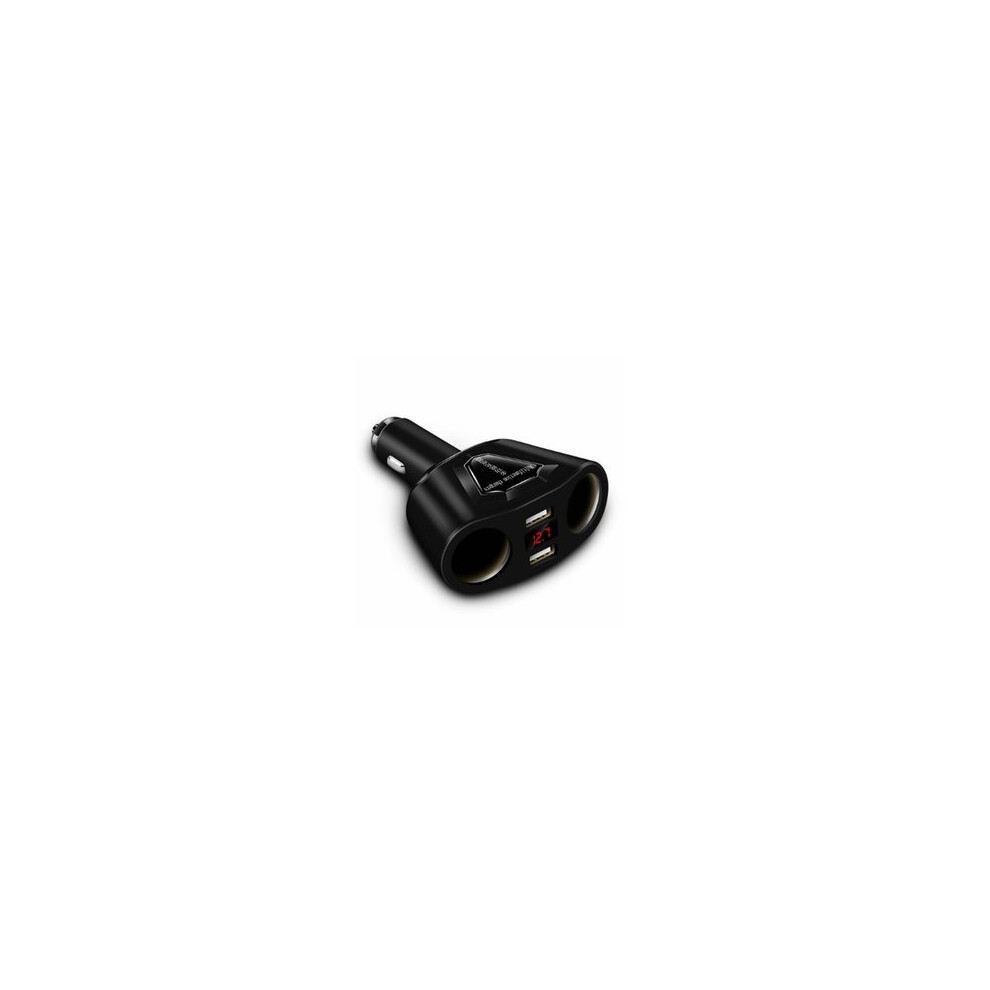 3.1A Dual Usb Car Charger Cigarette Lighter Sockets 120W Power Support Display Current Volmeter 840079311054