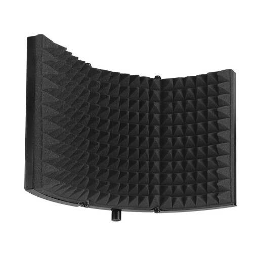 Foldable Microphone Acoustic Isolation Shield Studio Foams Panel for Recording Live Broadcast Microphone 2