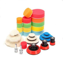 29pcs Drill Buffing Pad Polishing Pad Mix Size Kit With M14 Backing Pad Adapters