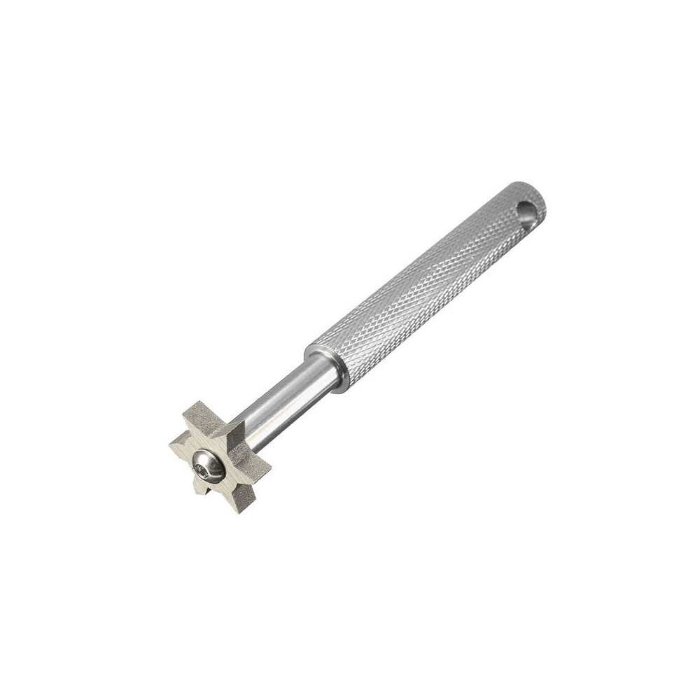 Stainless Steel Iron Rod Groove Surface Cleaning Tool Sharpener - 4 Colors SILVER COLOR-image-OPC-P79CCZY-NEW