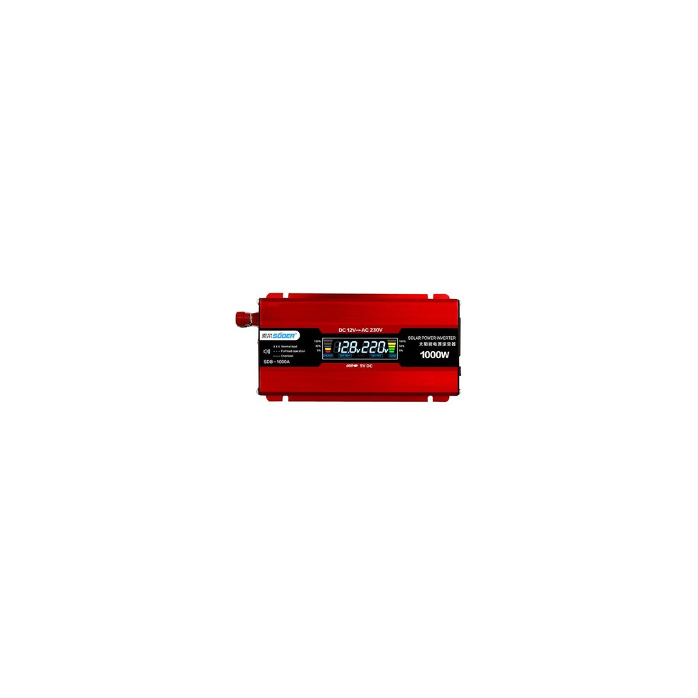 1000W Led Display 12V To 220V Solar Power Pv Car Inverter Converter Usb Port 4191026508222
