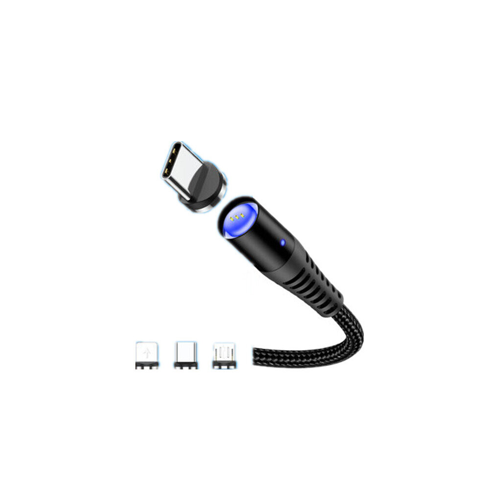 3A Micro Usb Type C Circular Magnetic Led Idicator Fast Charging Data Cable For Huawei P30 Xiaomi Oneplus 7 S110 S10+ Vivo Oppo Light 4191026563665