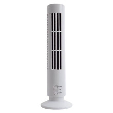 5V 2 Level Adjustable Speed USB Mini Vertical Quiet Bladeless Desktop Cooling Tower Fan for Home
