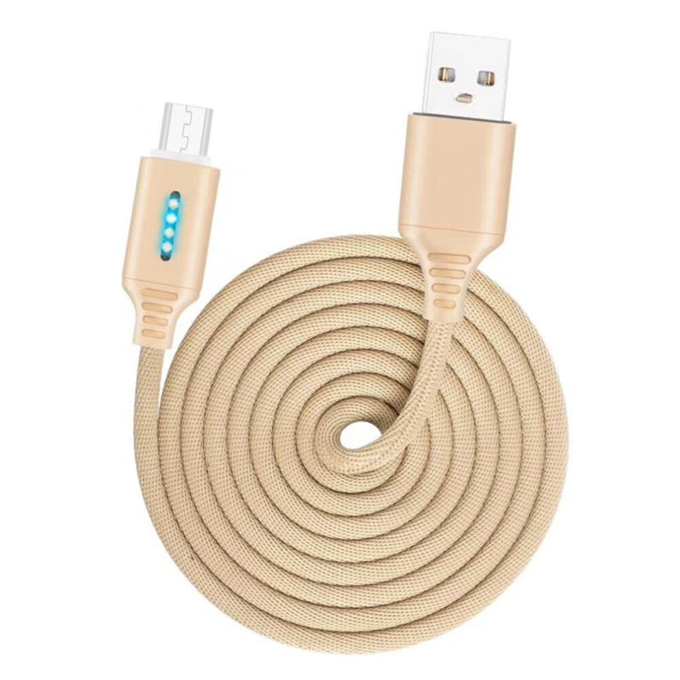 2Pcs 2.4A Micro Usb Auto Cut-Off Fast Charging Data Cable For Huawei P30 Pro Mate 30 5G Xiaomi 9Pro Redmi K30 Oneplus 7T Pro Color Gold 4191026563597