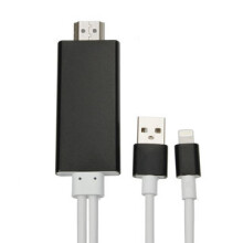 L0-1 for Lightning to HD Wired HD Cable Display Dongle Stick for IOS BLACK