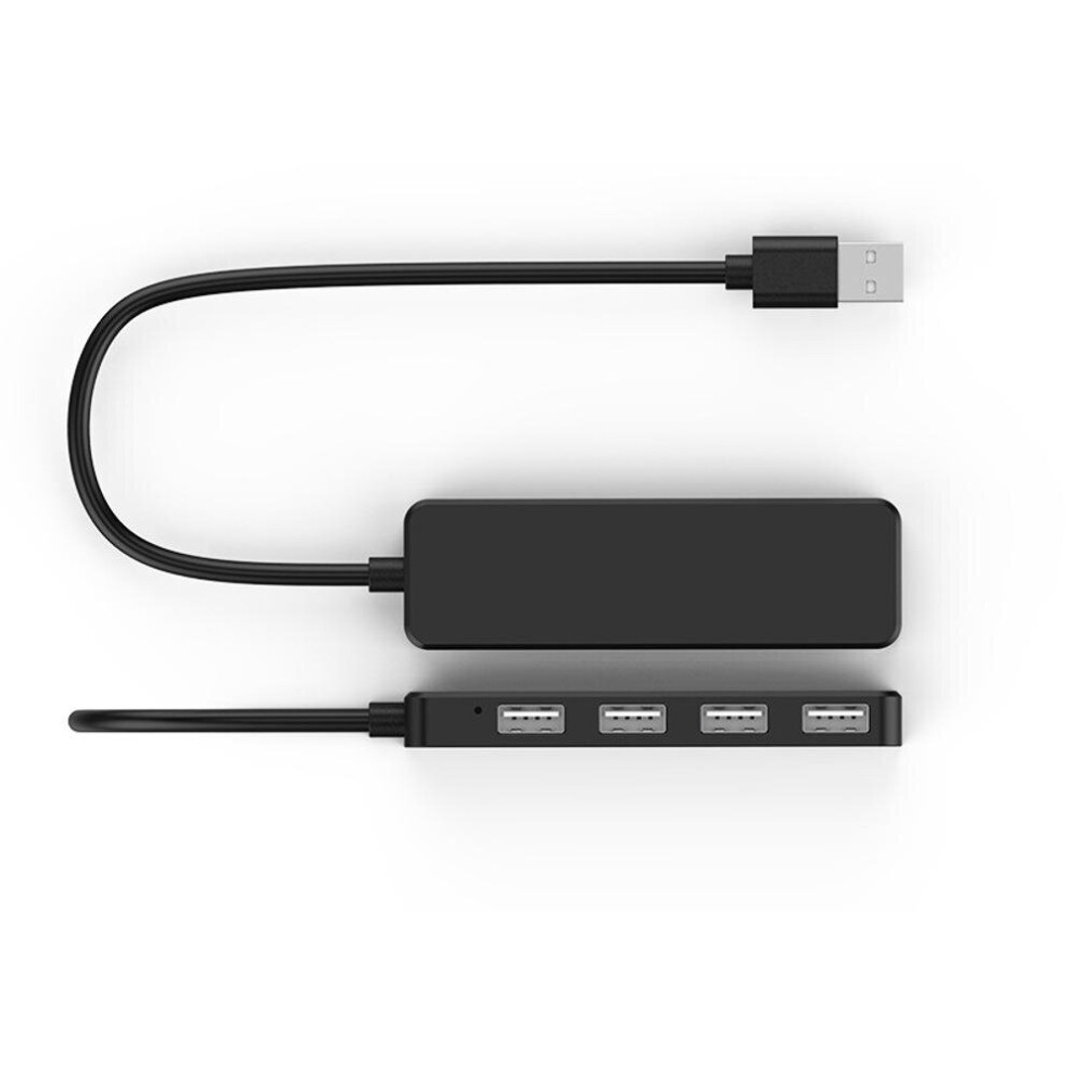 S18 4 In 1 Usb 2.0 Data Hub With 4 Port Usb 2.0 For Tablet Laptop Black 7082497864719