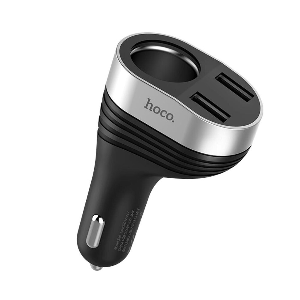 Z29 Dual Usb Car Led Mobile Phone Charger 3.1A Charger Digital Display Car Charger 840079311368