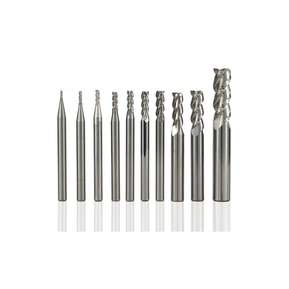 10Pcs Tungsten Carbide End Mill Cutter Bits 8651951789661