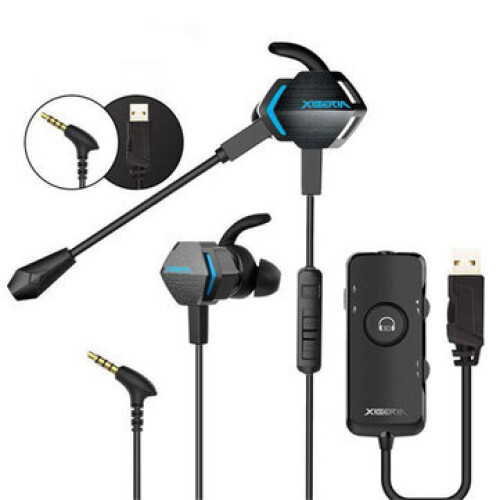 Gaming Headphone 3D Stereo Double Mic Earphone for Phone Computer 1