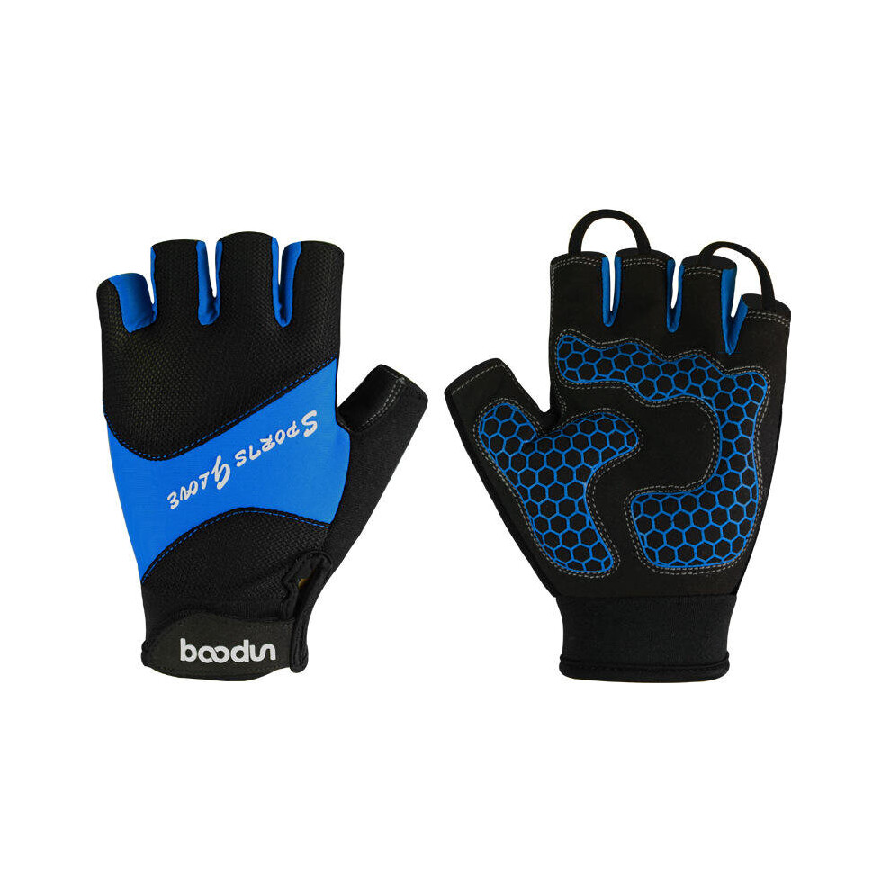 Half-Finger Riding Glove Outdoor Motorcycle Riding Cycling Protective Finger Gloves Blue 7082497834644