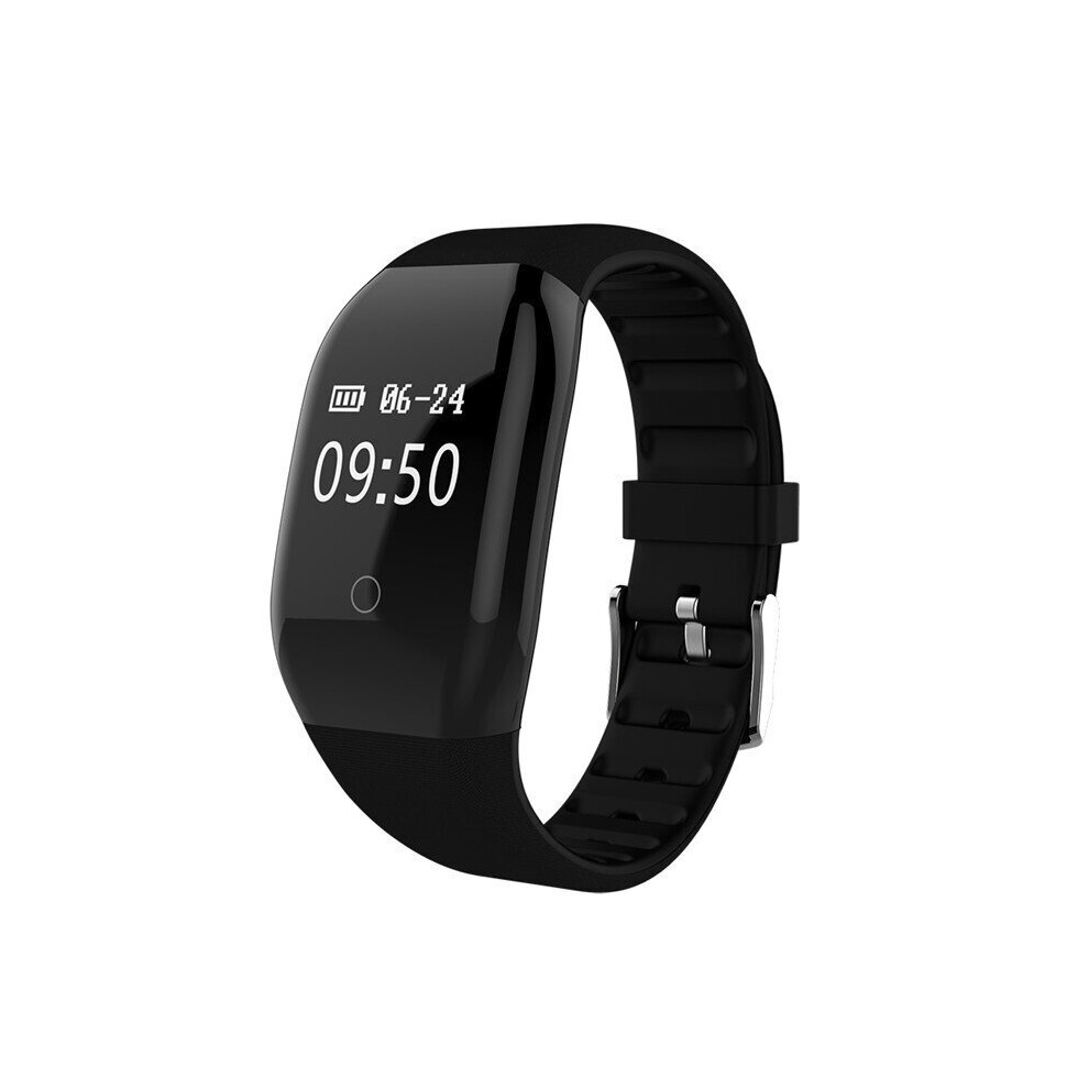 Bakeey 608Hr Oled Full Display Wristband Heart Rate Monitor Camera Control Message Remind Smart Watch Color Black 6441594709094