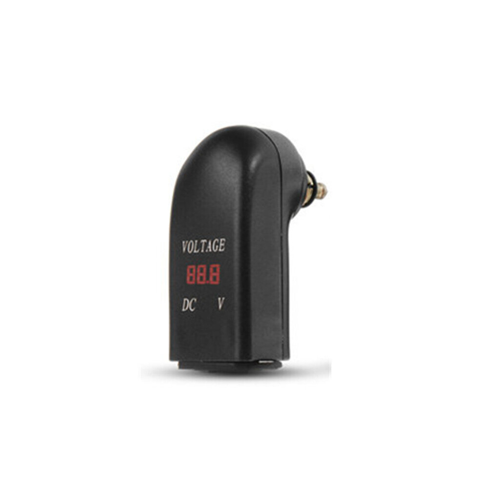 12V-24V 2.4A Dual Usb Charger Adapter Led Voltmeter For Bmw Din Socket Hella Plug Motorcycle Led Color Red 5202984953593
