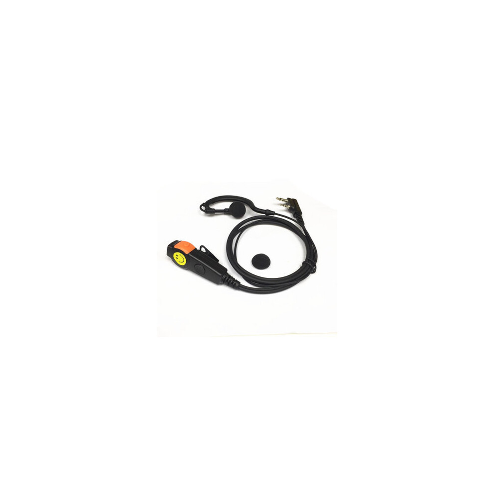 2 Pin Earpiece Headset Ptt With Microphone Walkie Talkie Ear Hook Two Way Radio Earphone For Kenwood Baofeng 4151093698448