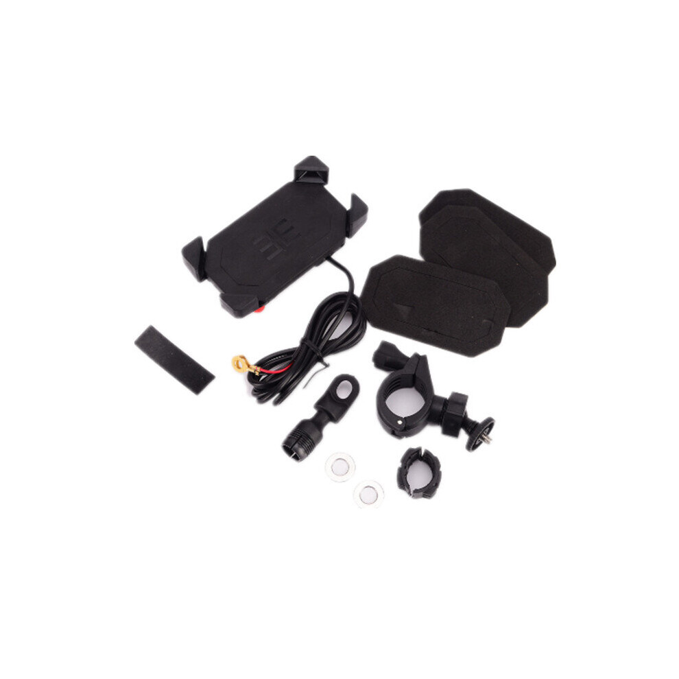 Universal Motorcycle Bike Handlebar Mount Holder Usb Charger For 3.5-6Inch Cell Phone Gps 5202984958253