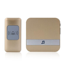 Smart Home Doorbell Waterproof 300m Remote Wireless Music Door Bell 52 Rings Door Chime gold