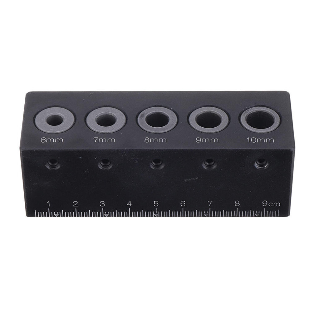 Aluminum Alloy Handhled Straight Angle Guide Dowel Jig Woodworking 8651951789012