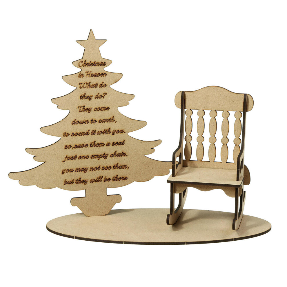 Christmas In Heaven DIY Wooden Remembrance Loved One Tree Decorations Craft-image-OPC-P79CFYN-NEW