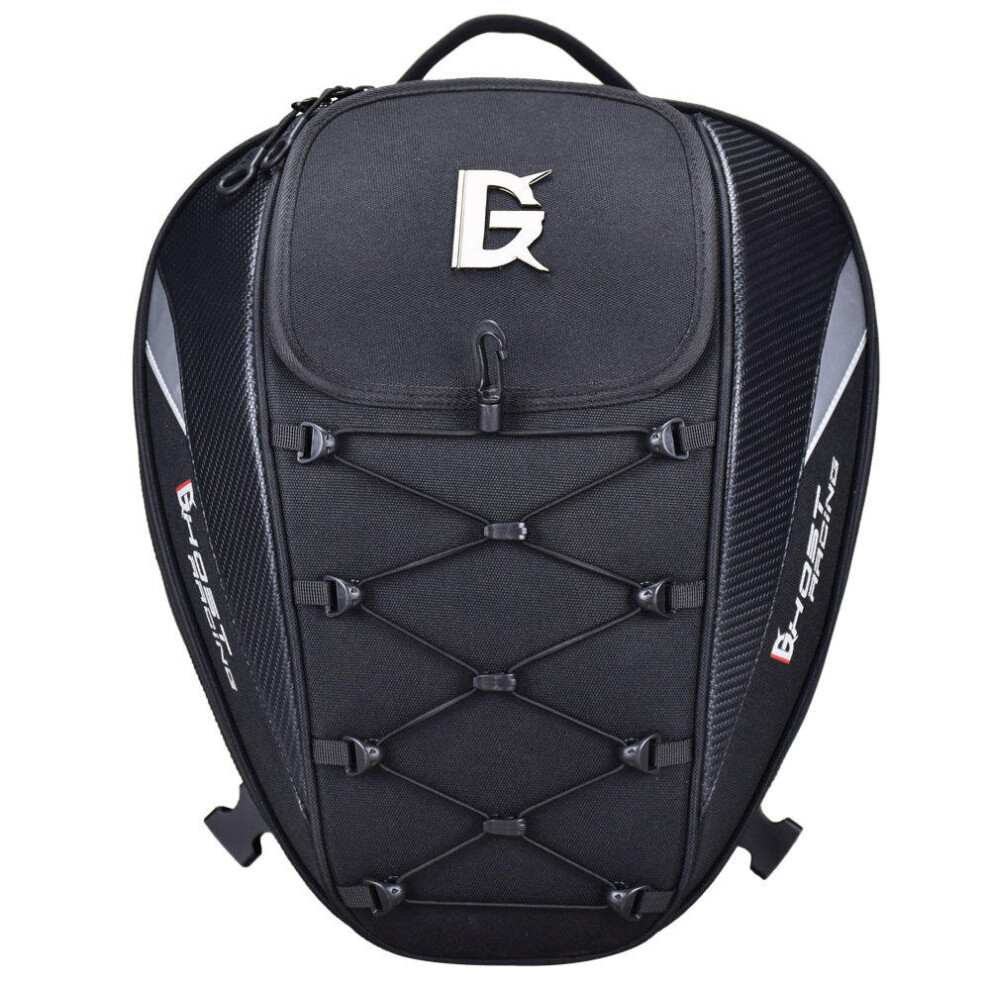 10Inch Motorcycle Racing Helmet Backpack Tail Bags Reflective Cycling Luggage Big Capacity Saddlebags 4191026592115