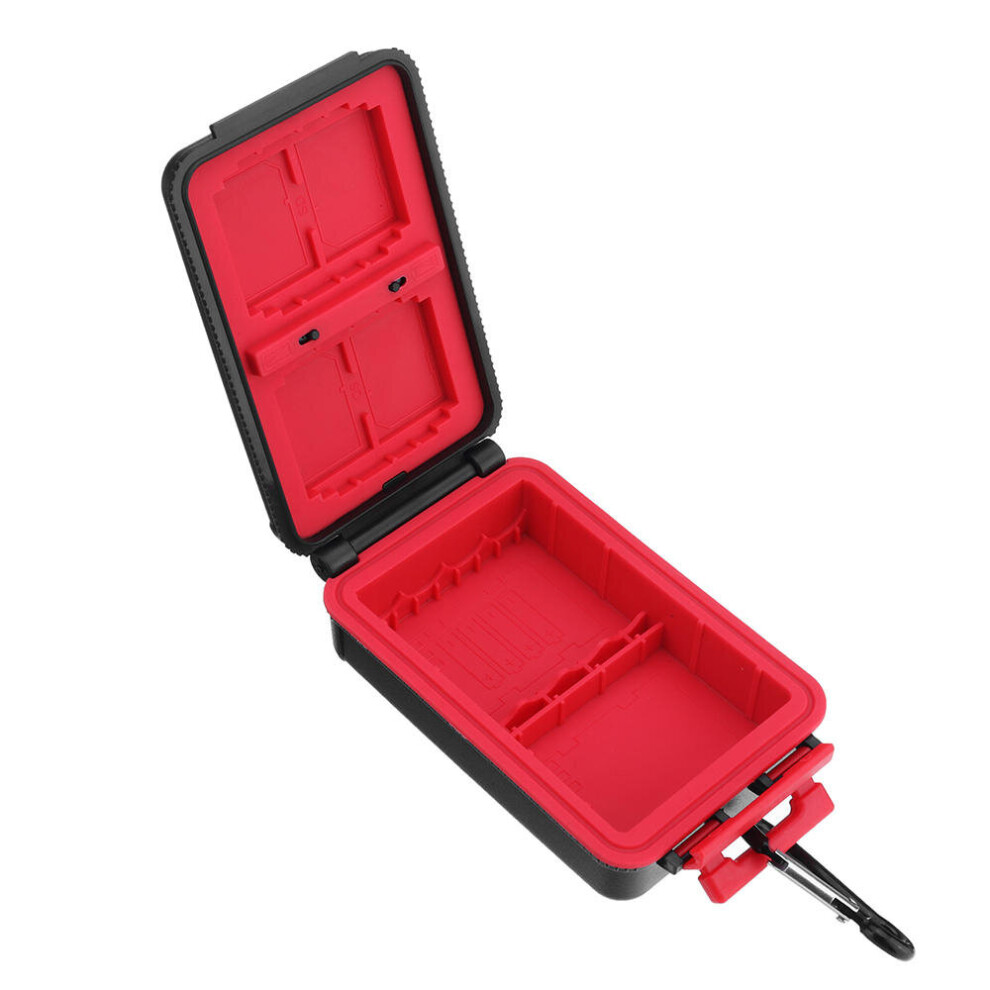 D910 Storage Box Case For Sd Cf Xqd Memory Card Camera Battery Aa Battery With Battery Indicator Light 4151093698875