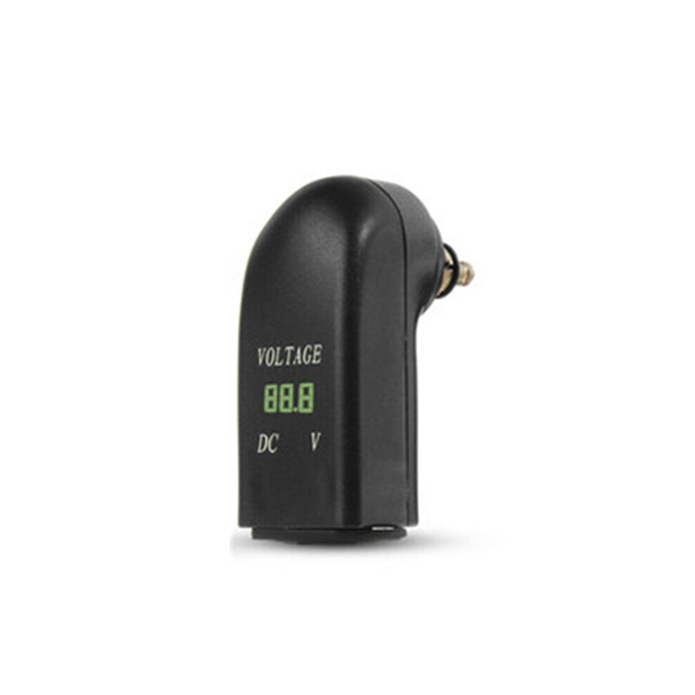12V-24V 2.4A Dual Usb Charger Adapter Led Voltmeter For Bmw Din Socket Hella Plug Motorcycle Led Color Green 5202984953586