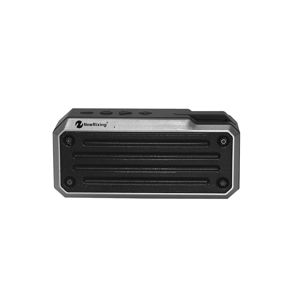 Portable Wireless Bluetooth Speaker Dual Units Bass Stereo Fm Radio Tf Card Outdoors Speaker With Mic Black 6441594710328