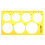 3Pcs Big Circle Round Circular Drawing Template K Soft Plastic Ruler Design Drawing Board 1