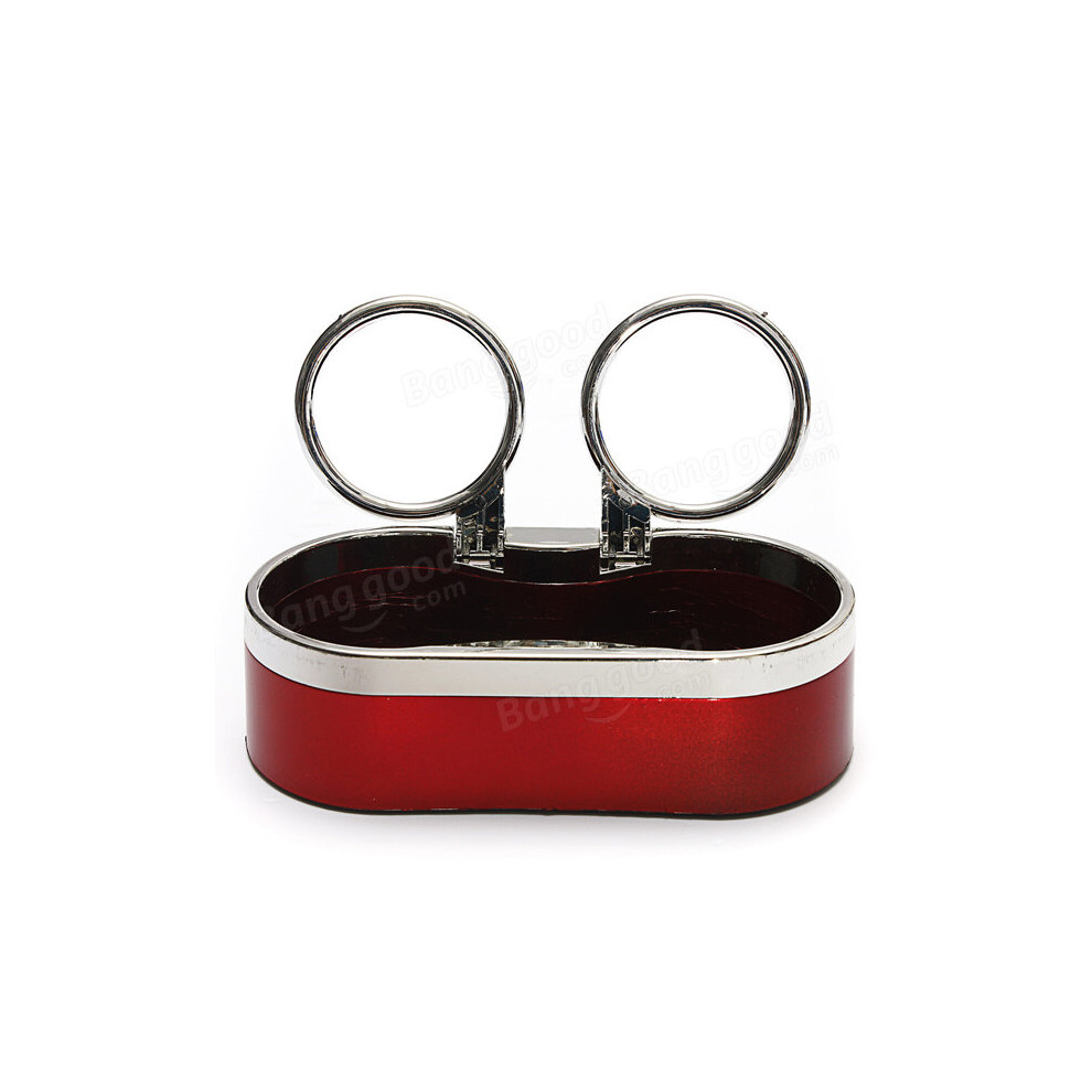 Durable Plastic Car Mount Dual Hole Drink Bottle Cup Holder Stand Colour Red 5202984942061