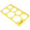 3Pcs Big Circle Round Circular Drawing Template K Soft Plastic Ruler Design Drawing Board 6