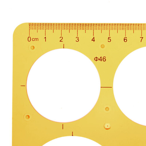 3Pcs Big Circle Round Circular Drawing Template K Soft Plastic Ruler Design Drawing Board 1