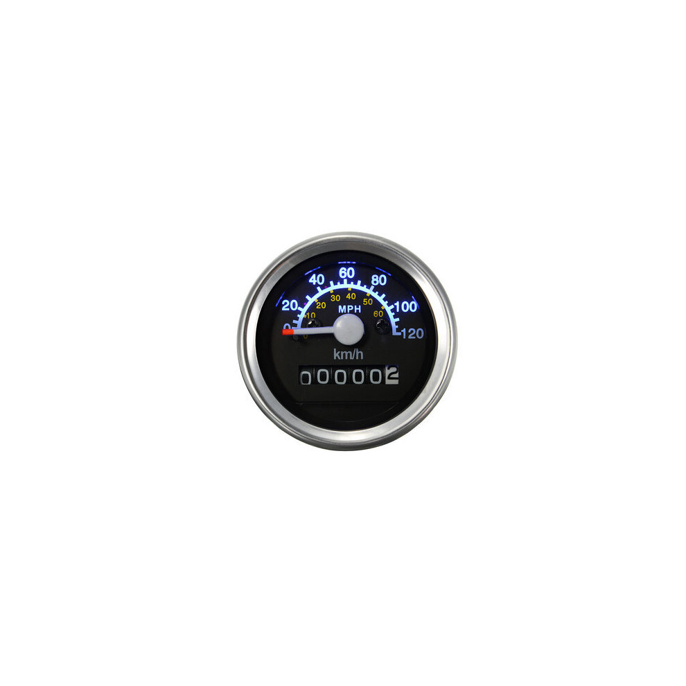 Motorcycle Universal Speedometer Odometer Led Backlight Gauge Kmh Mph 5202984951834