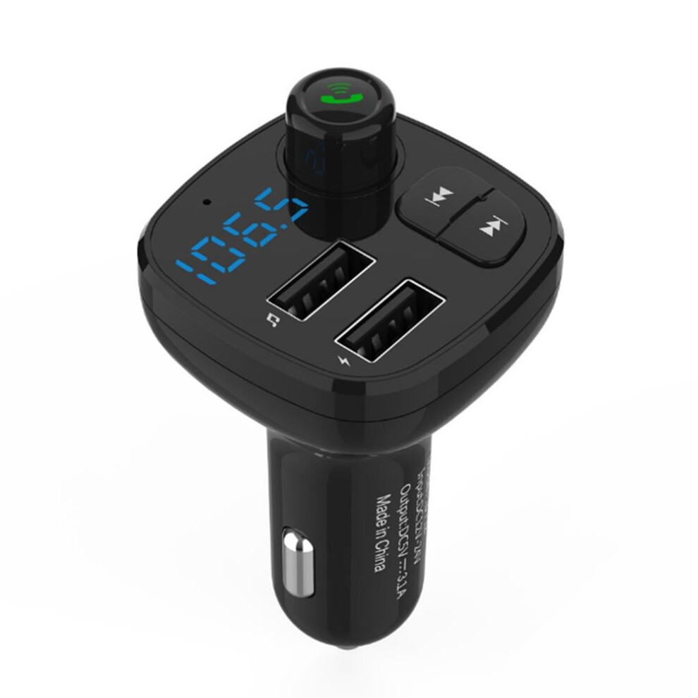 Bt12 Car Fm Transmitter Bluetooth Handsfree Car Kit Dual Ubs 3.1A Car Charger 8651944789937