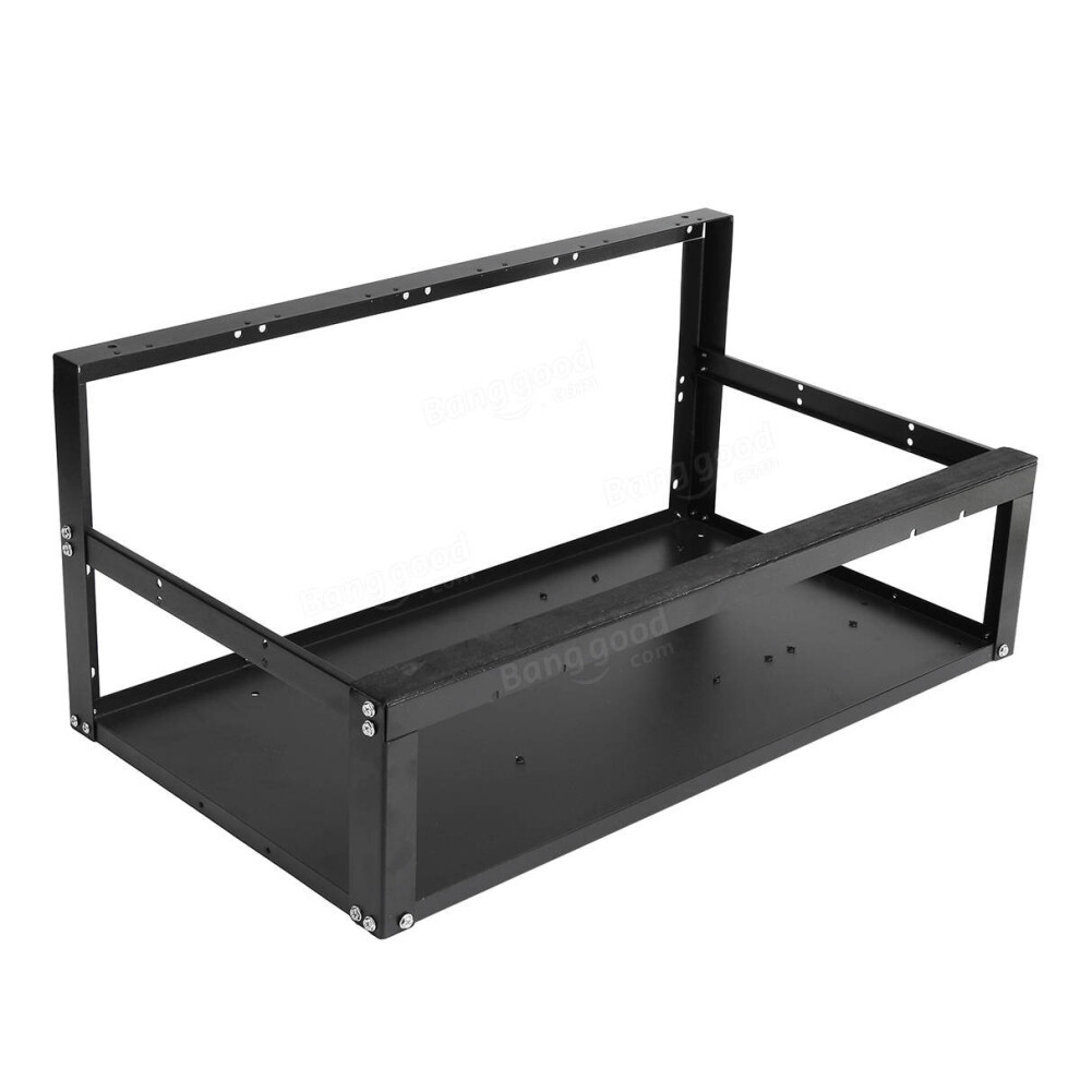 Open Air Bitcoin Mining Rig Frame Case For 6 Gpu 7082497831421