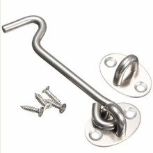4 pcs 3 Inch Stainless Steel Cabin Hook And Eye Shed Gate Door Window Latch