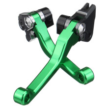 A Pair CNC Pivot Brake Clutch Levers For Kawasaki KX125/250 KXF250/450 KDX200/220 GREEN COLOUR