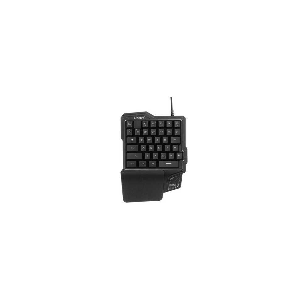 Gk103 35 Keys Led Backlight Wired Single Hand Gaming Keyboard With Ergonomic Support Mechanical Feeling For Pubg And Lol Game 4191026561678