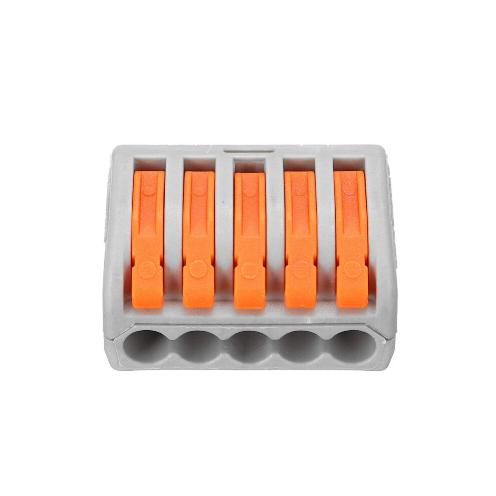 50Pcs/Set Terminal Block Reusable Electric Cable Wire Connector 5 Pin 8651963789963