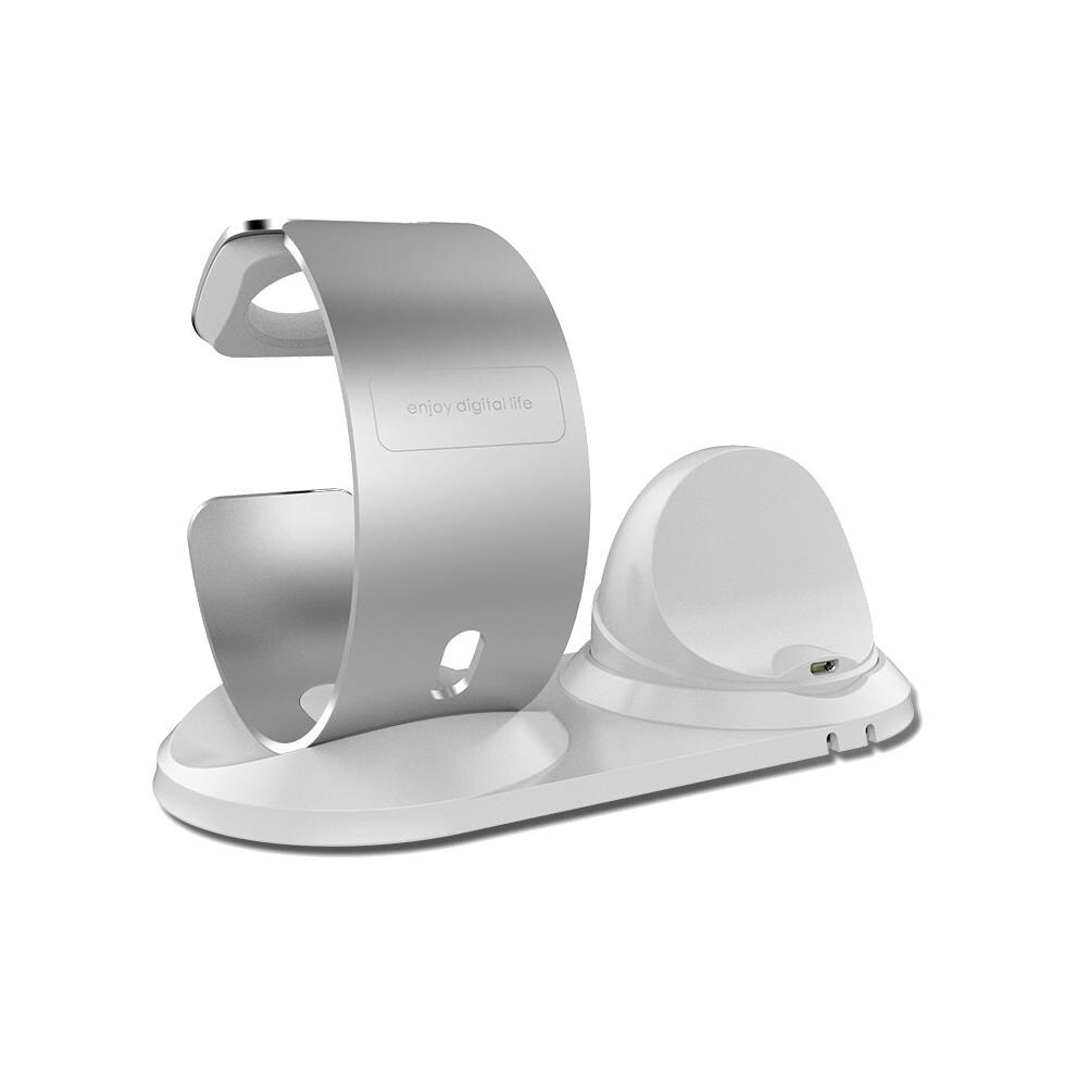 2 In 1 Aluminum Alloy Charging Dock Station Phone Holder Watch Holder For Iphone/Apple Watch 4191026571257