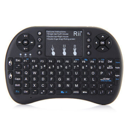 Rii i8 mini 2.4G Wireless Touch Pad Fly Air Mouse Backlit Gaming Keyboard Control with Multi-touch